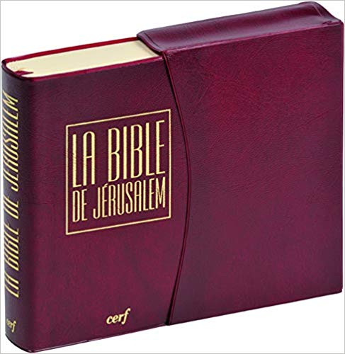 Petite Bible de poche avec son étui - Traduction École Biblique de Jérusalem.